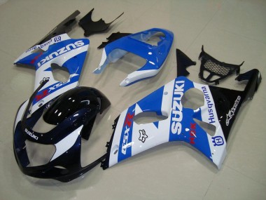 Carenado Suzuki GSXR 1000 K1 2000-2002 - Negro Azul Blanco