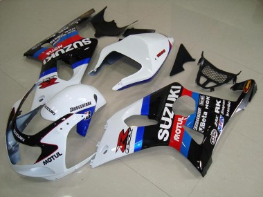 Carenado Suzuki GSXR 1000 K1 2000-2002 - Negro Blanco Azul