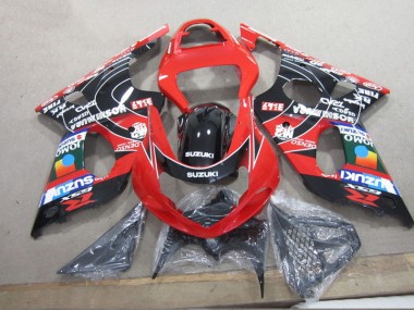 Carenado Suzuki GSXR 1000 K1 2000-2002 - Rojo Negro Denso