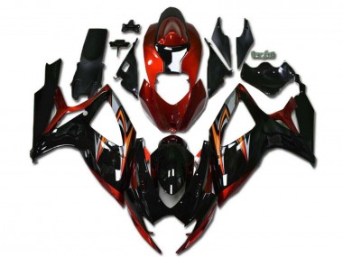 Comprar Carenados Moto Suzuki GSXR 600/750 2006-2007 - Naranja Plata Negro Brillante Raya