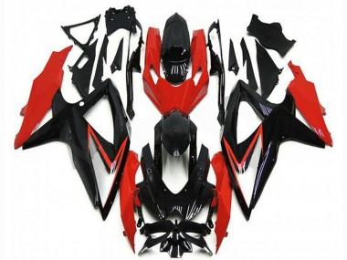 Comprar Carenados Moto Suzuki GSXR 600/750 2008-2010 - Rojo Negro Brillante Raya