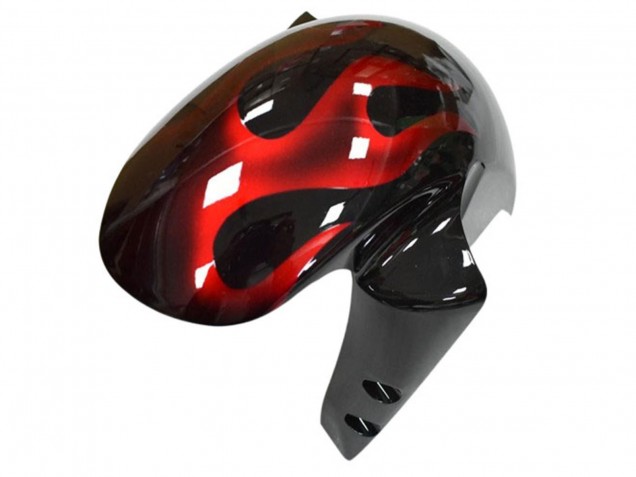 Comprar Carenado Moto Yamaha YZF R6 2003-2004 - Negro Brillante Rojo Llama