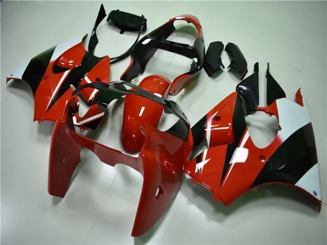 Comprar Carenados Moto Kawasaki ZX6R 2000-2002 - Blanco Rojo Negro Brillante