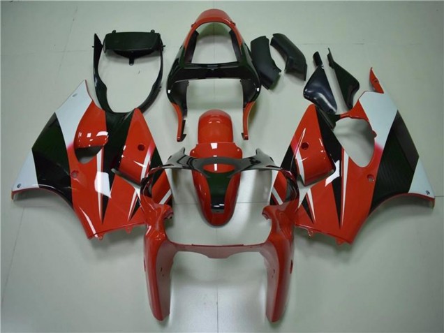Comprar Carenados Moto Kawasaki ZX6R 2000-2002 - Blanco Rojo Negro Brillante