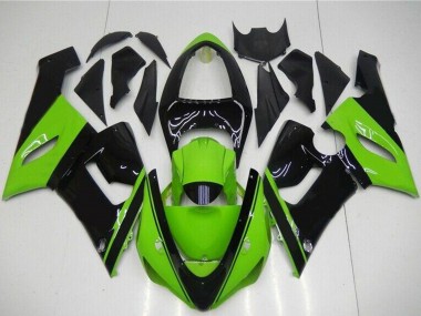 Comprar Carenado Moto Kawasaki ZX6R 2005-2006 - Verde Negro Brillante