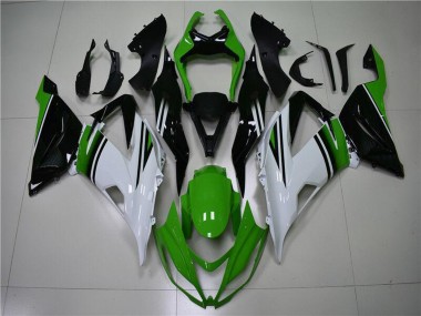 Comprar Carenados Moto Kawasaki ZX6R 2013-2018 - Verde Blanco Negro Brillante