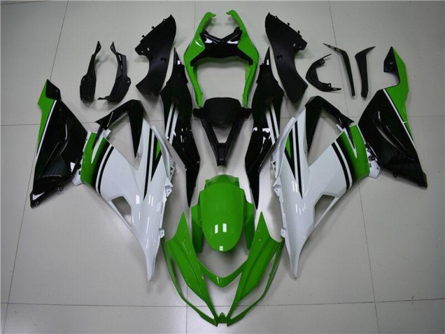 Comprar Carenados Moto Kawasaki ZX6R 2013-2018 - Verde Blanco Negro Brillante