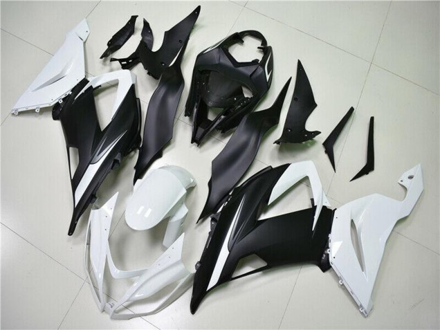 Comprar Carenados ABS Kawasaki ZX6R 2013-2018 - Blanco Negro Mate