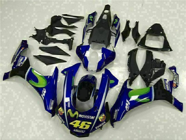 Comprar Carenados Moto Yamaha YZF R1 2015-2019 - Azul Plata Negro Verde MoviStar