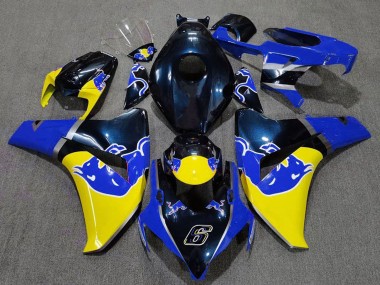 Comprar Carenado Moto Honda CBR1000RR 2008-2011 - Azul Oscuro Amarillo Rojo Bull