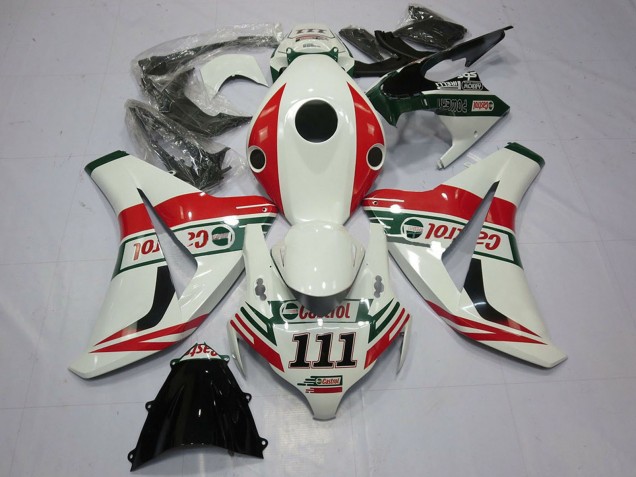 Comprar Carenados Moto Honda CBR1000RR 2008-2011 - Blanco Rojo Verde Castrol 111
