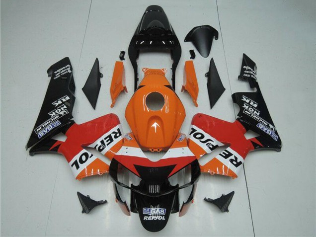 Comprar Kits Carenado Moto Honda CBR600RR 2003-2004 - Naranja Blanco Rojo Negro Brillante Repsol