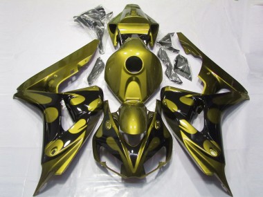 Comprar Carenados Moto Honda CBR1000RR 2006-2007 - Amarillo Brillante Negro Brillante Llama
