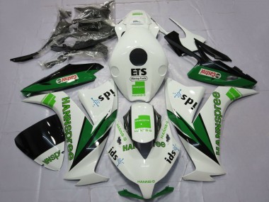 Comprar Carenados Moto Honda CBR1000RR 2012-2016 - Blanco Verde Negro Brillante Hannspree Castrol