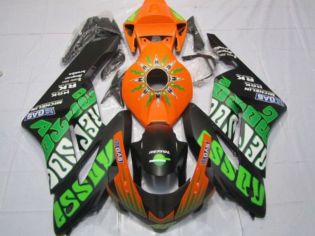 Comprar Carenados Moto Honda CBR1000RR 2004-2005 - Naranja Verde Negro Mate Rossi