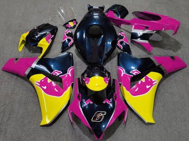 Comprar Carenados Moto Honda CBR1000RR 2008-2011 - Azul Oscuro Rosa Amarillo Rojo Bull