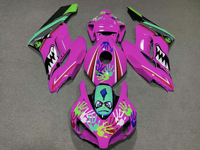 Comprar Carenados Moto Honda CBR1000RR 2004-2005 - Rosa Verde Negro Tiburón