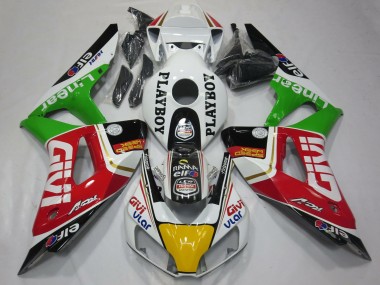 Comprar Carenados Moto Honda CBR1000RR 2006-2007 - Blanco Rojo Verde Amarillo Negro Givi PlayBoy