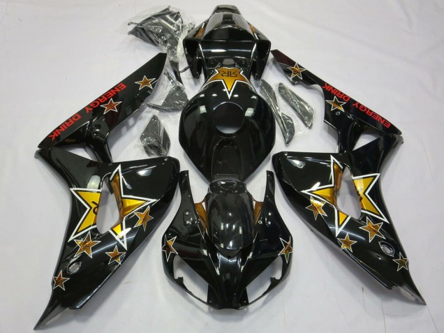 Comprar Carenados Moto Honda CBR1000RR 2006-2007 - Negro Brillante Estrella Energy Drink