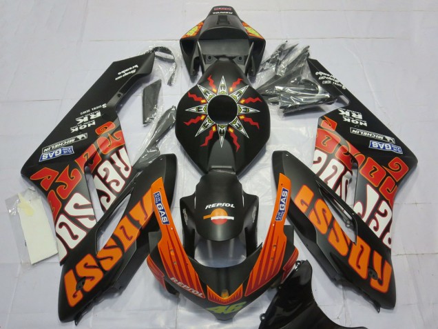 Comprar Carenados Moto Honda CBR1000RR 2004-2005 - Negro Mate Naranja Rossi