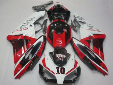 Comprar Carenados Moto Honda CBR1000RR 2004-2005 - Blanco Rojo Negro Brillante Sexy VIBE TECH
