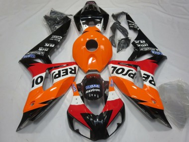Comprar Carenados Moto Honda CBR1000RR 2006-2007 - Naranja Blanco Rojo Negro Brillante Repsol