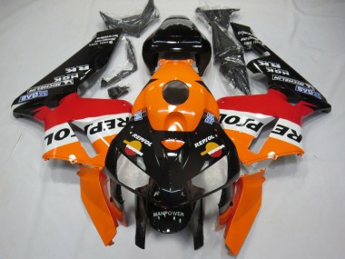 Comprar Carenados Moto Honda CBR600RR 2005-2006 - Naranja Rojo Blanco Negro Bottom Repsol