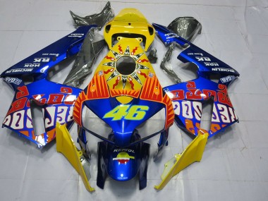 Comprar Carenados Moto Honda CBR600RR 2005-2006 - Amarillo Azul Rossi 46