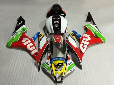 Comprar Carenados Moto Honda CBR600RR 2007-2008 - Blanco Rojo Verde Amarillo Negro Brillante Givi 6
