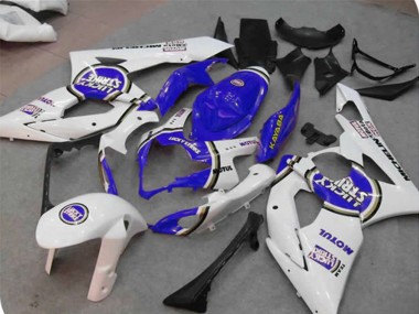 Comprar Carenados Moto Suzuki GSXR 1000 2005-2006 - Blanco Azul Lucky Strike