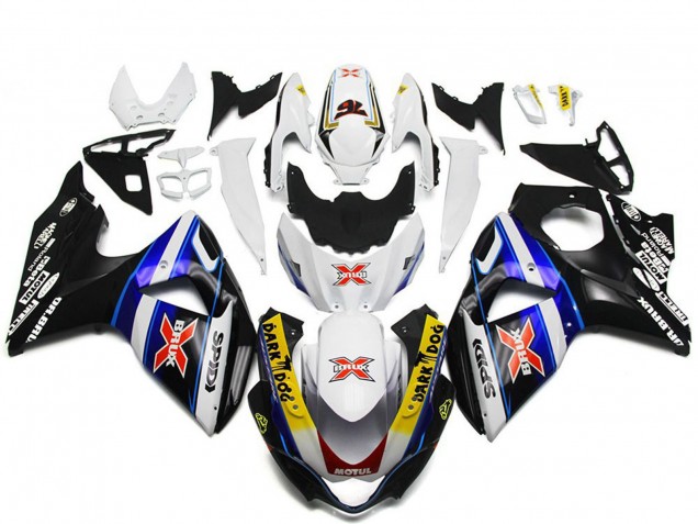 Comprar Carenados Moto Suzuki GSXR 1000 2009-2016 - Blanco Azul Negro SPIDI Dark Dog
