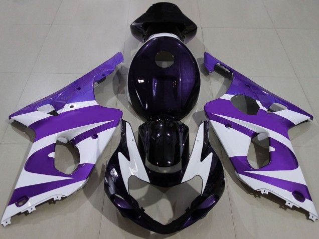 Comprar Carenados Moto Suzuki GSXR 1000 2000-2002 - Púrpura Blanco Negro