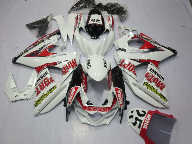 Comprar Carenados Moto Suzuki GSXR 1000 2009-2016 - Blanco Rojo Dunlop 52