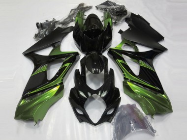 Comprar Carenados Moto Suzuki GSXR 1000 2007-2008 - Negro Brillante Verde