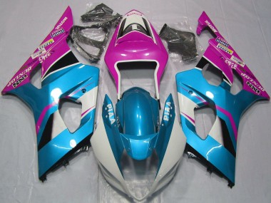 Comprar Carenados Moto Suzuki GSXR 1000 2003-2004 - Azul Claro Blanco Rosa