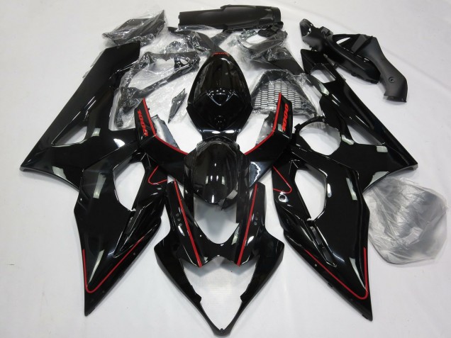 Comprar Carenados Moto Suzuki GSXR 1000 2005-2006 - Negro Brillante Rojo