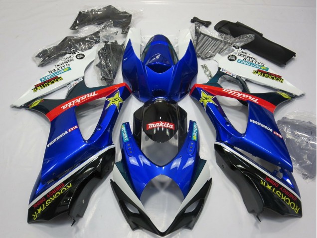 Comprar Carenado Moto Suzuki GSXR 1000 2007-2008 - Blanco Azul Rojo Negro Rockstar