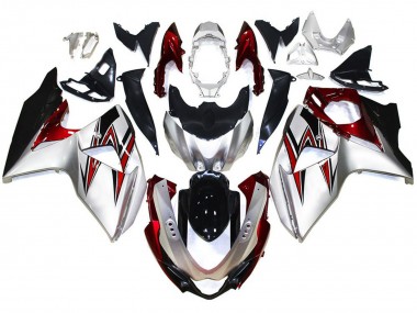 Comprar Carenados Moto Suzuki GSXR 1000 2009-2016 - Plata Rojo Negro