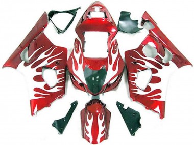 Comprar Carenados Moto Suzuki GSXR 1000 2003-2004 - Blanco Rojo Llama