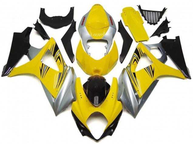Comprar Carenados Moto Suzuki GSXR 1000 2007-2008 - Amarillo Plata Negro OEM Estilo