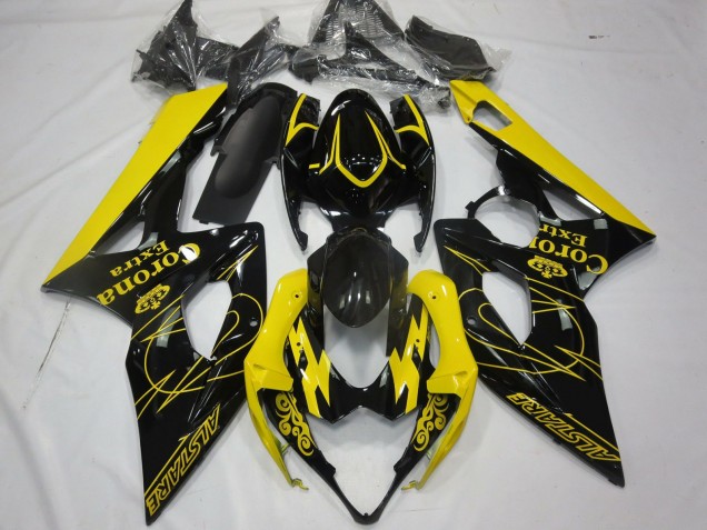 Comprar Carenados Moto Suzuki GSXR 1000 2005-2006 - Amarillo Negro Corona Alstare