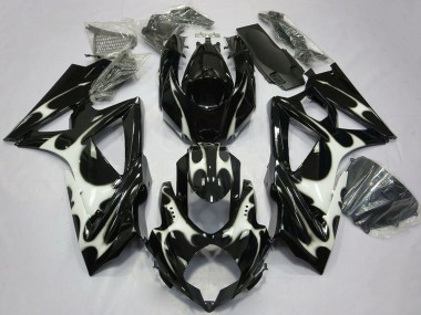 Comprar Carenados Moto Suzuki GSXR 600 / GSXR 750 2008-2010 - Negro Brillante Blanco