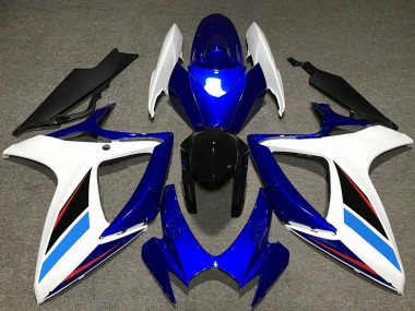 Comprar Kits Carenado Moto Suzuki GSXR 600 / GSXR 750 2006-2007 - Blanco Azul Negro Brillante