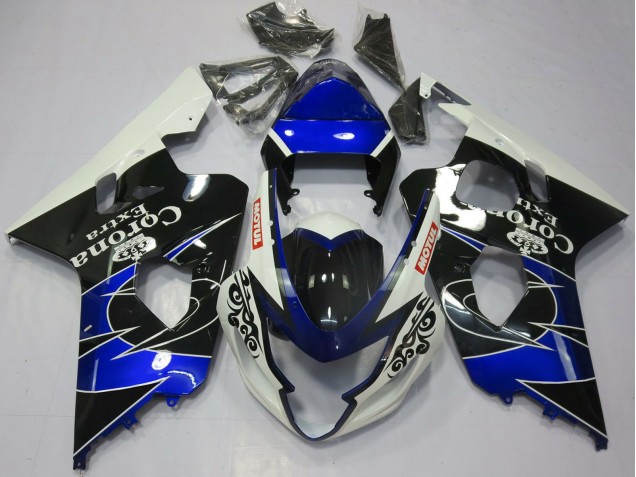 Comprar Carenados Moto Suzuki GSXR 600 / GSXR 750 2004-2005 - Blanco Azul Negro Corona Motul