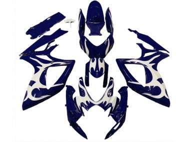 Comprar Carenados Moto Suzuki GSXR 600 / GSXR 750 2006-2007 - Azul Oscuro Blanco Diseño