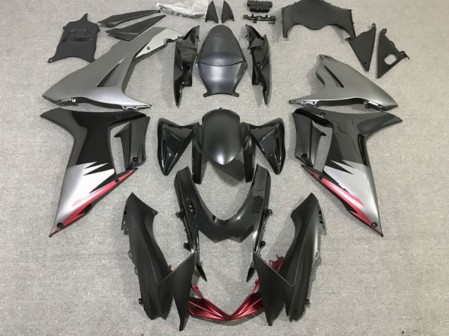Comprar Carenados Moto Suzuki GSXR 600 / GSXR 750 2011-2024 - Gris Plata Negro Brillante