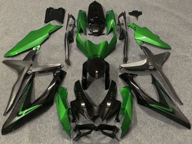 Comprar Carenados Moto Suzuki GSXR 600 / GSXR 750 2008-2010 - Verde Gris Negro Brillante