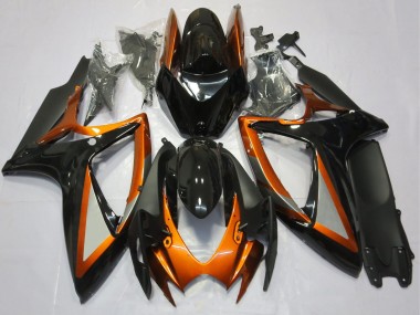 Comprar Carenados Moto Suzuki GSXR 600 / GSXR 750 2006-2007 - Naranja Negro Brillante Negro Mate