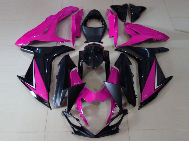 Comprar Carenados Moto Suzuki GSXR 600 / GSXR 750 2011-2024 - Rosa Negro Brillante Negro Mate