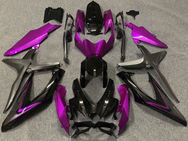 Comprar Carenados Moto Suzuki GSXR 600 / GSXR 750 2008-2010 - Rosa Negro Brillante Negro Mate